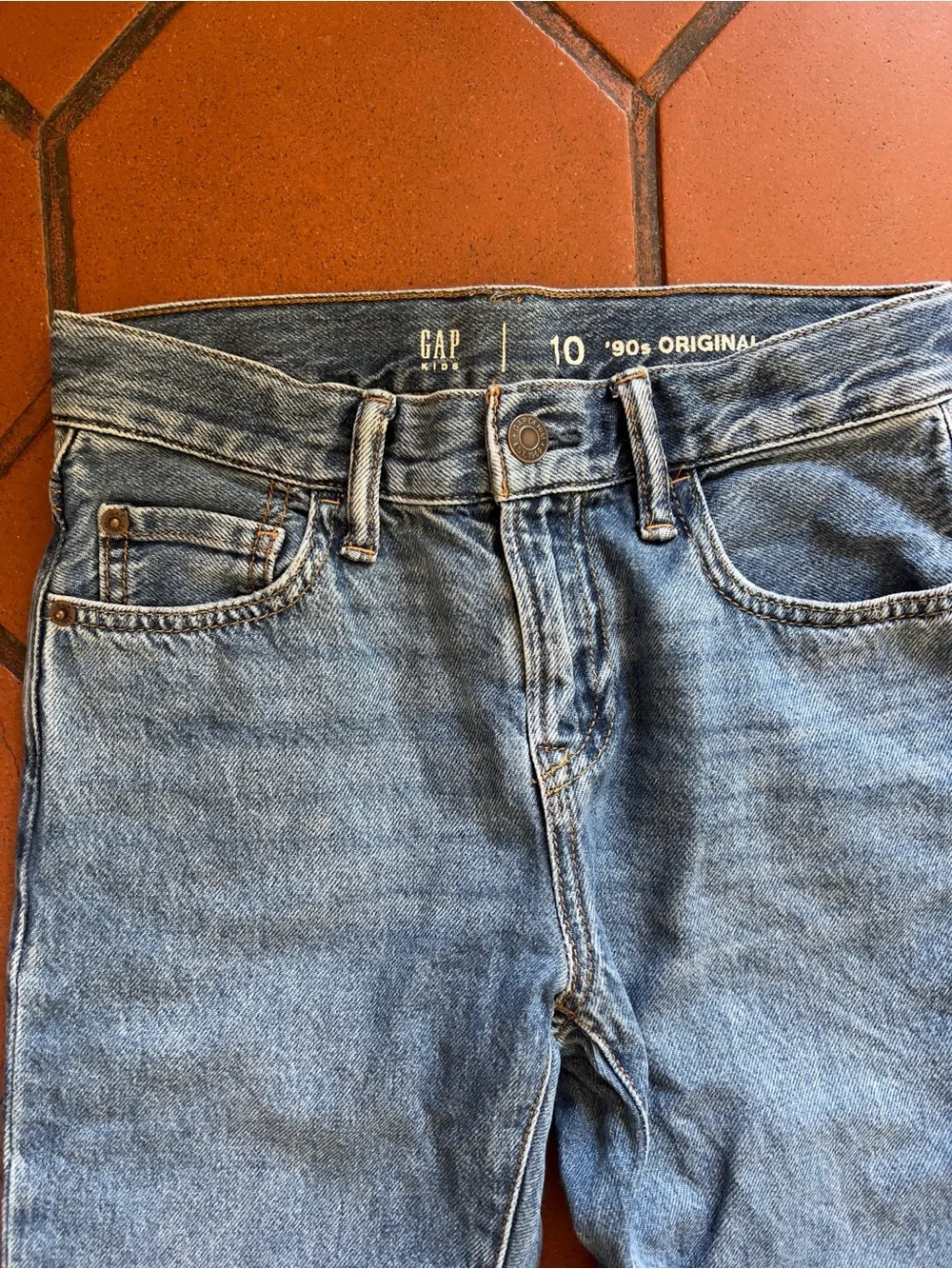 Gap, kids relaxed straight jeans size 10